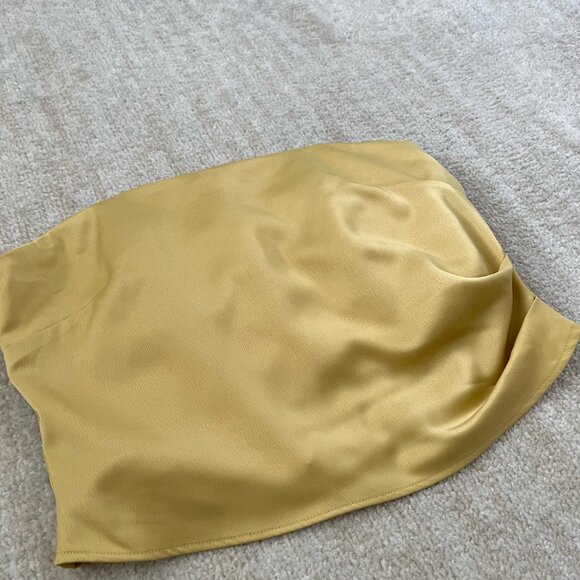 3 for $6 Wayf Corset Smocked Back Blouse Top L - Picture 3 of 7